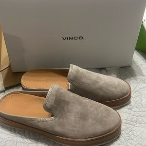 Vince suede slip on shoes